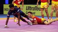 Parvesh Bhainswal was the best defender for Gujarat Fortunegiants tonight